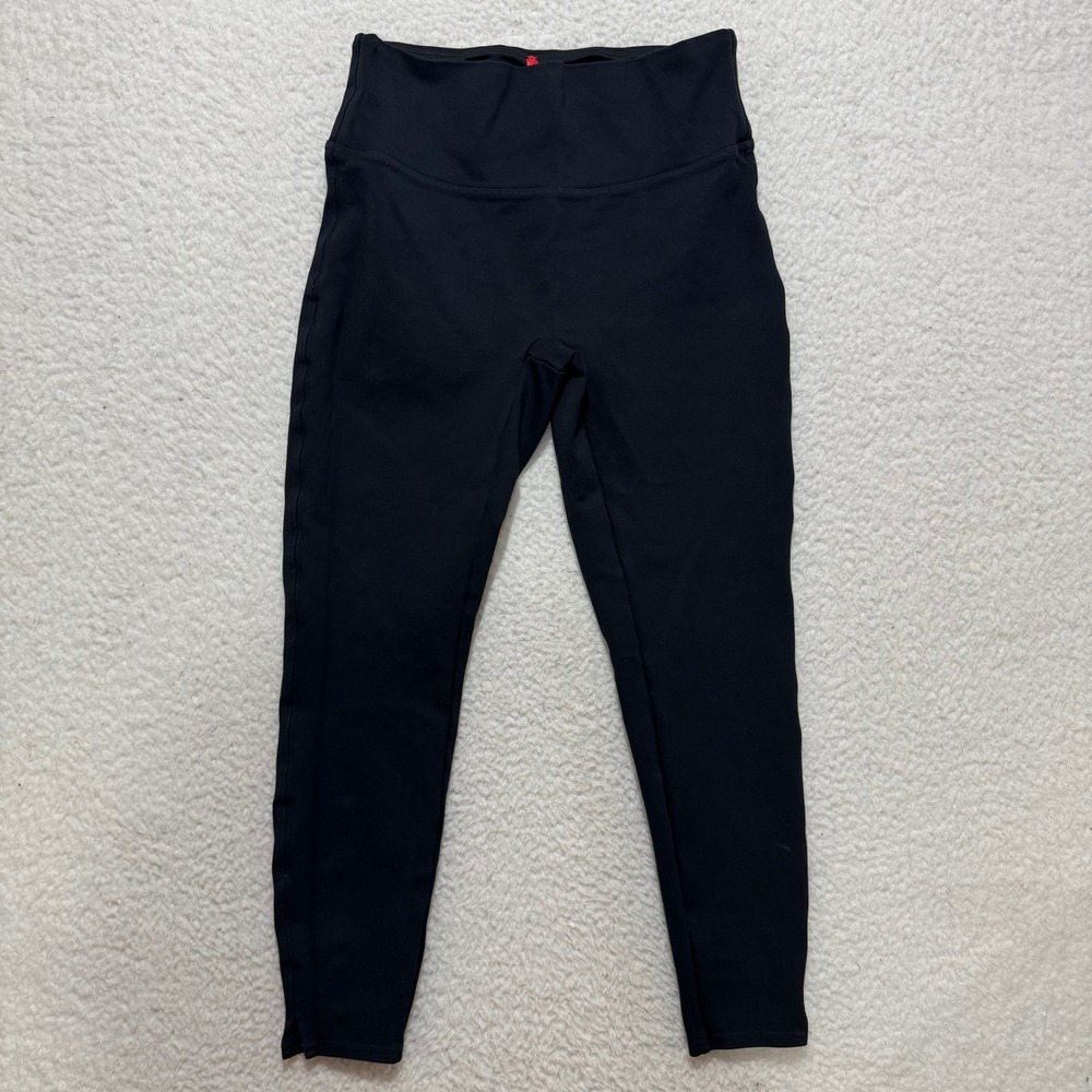 SPANX Womens M Black High Waisted Compression Leggings Pants